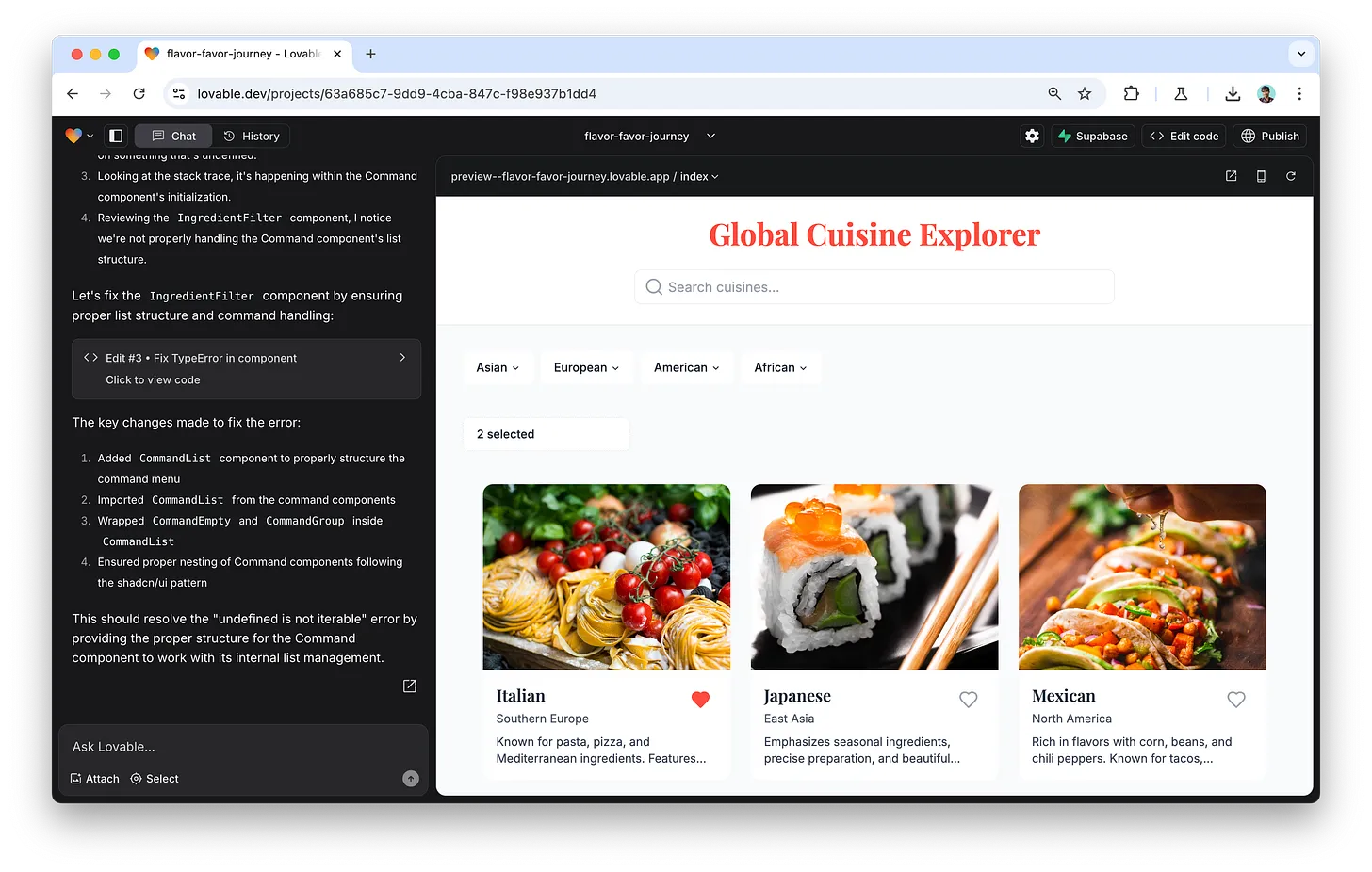Bolt.new — пример e-commerce приложения с каталогом и фильтрами