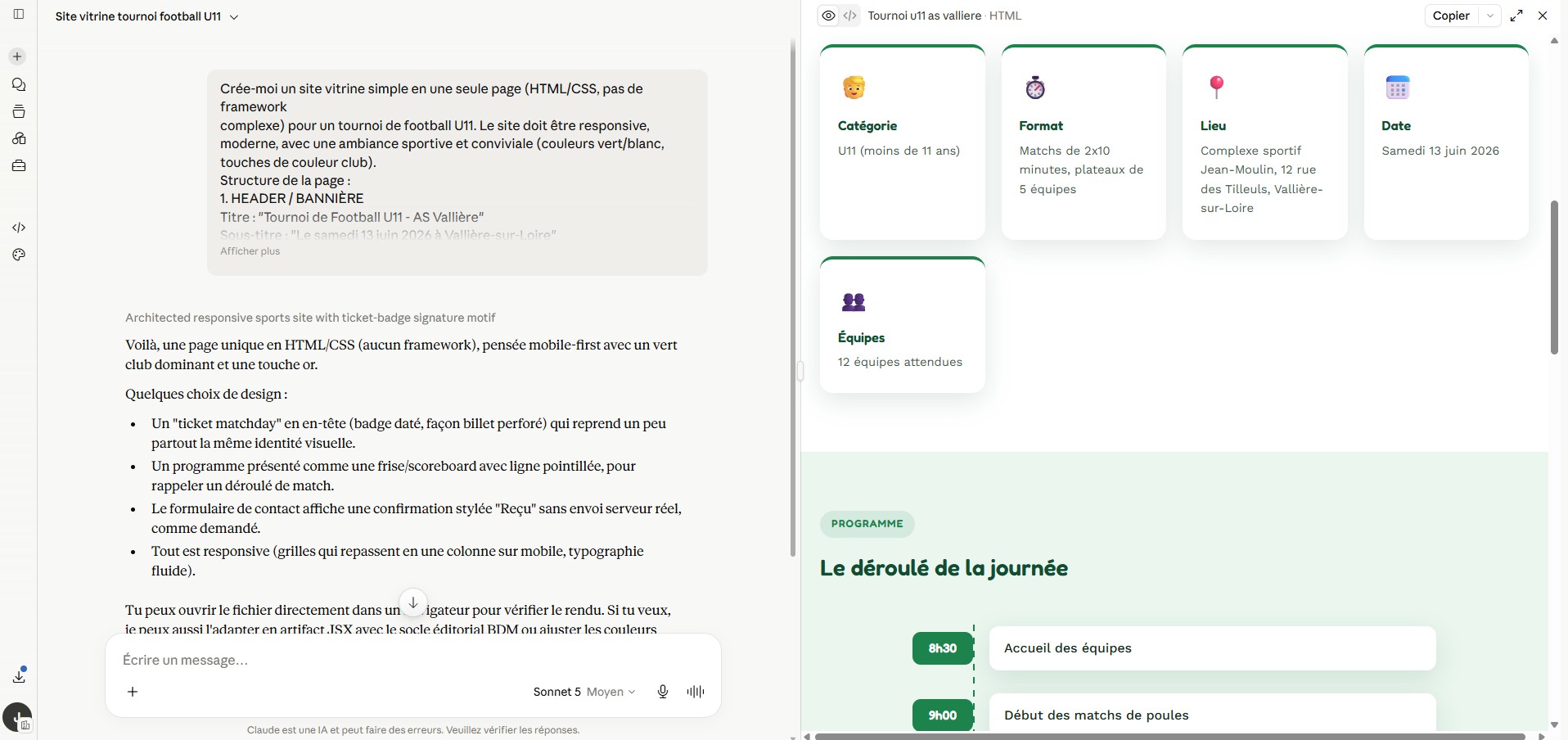 Результат переноса HTML в Canva Code 2.0