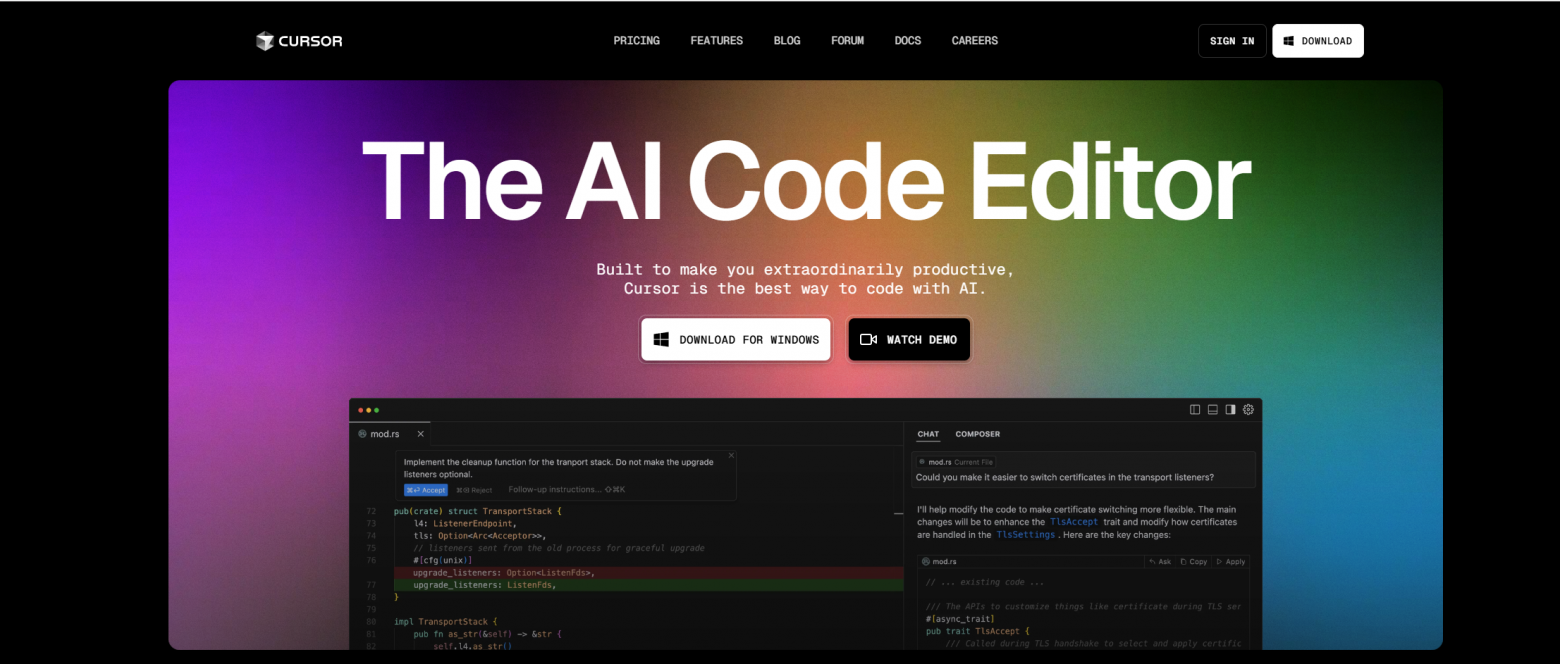 Cursor AI — редактор кода с AI-ассистентом